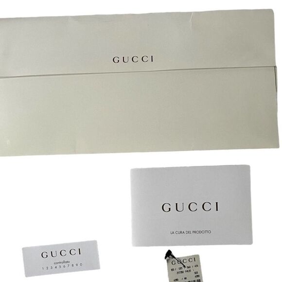 Gucci Monogram Vintage Web Medium Half Moon Hobo Handbag Crossbody - Picture 11 of 14